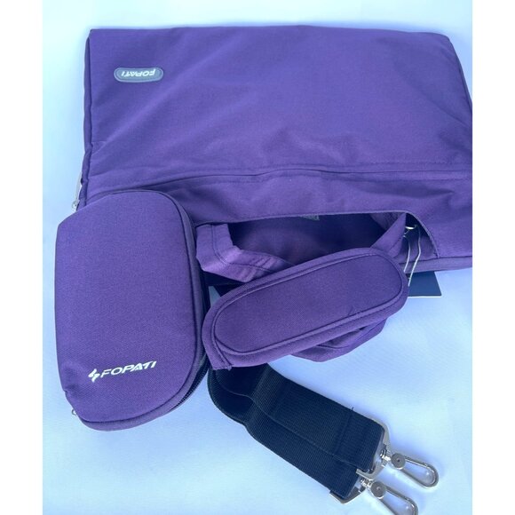 FOPATI Laptop Case Dark Purple Crossbody Laptop Bag - Picture 3 of 11